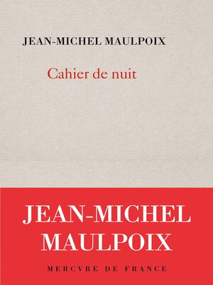 cover image of Cahier de nuit